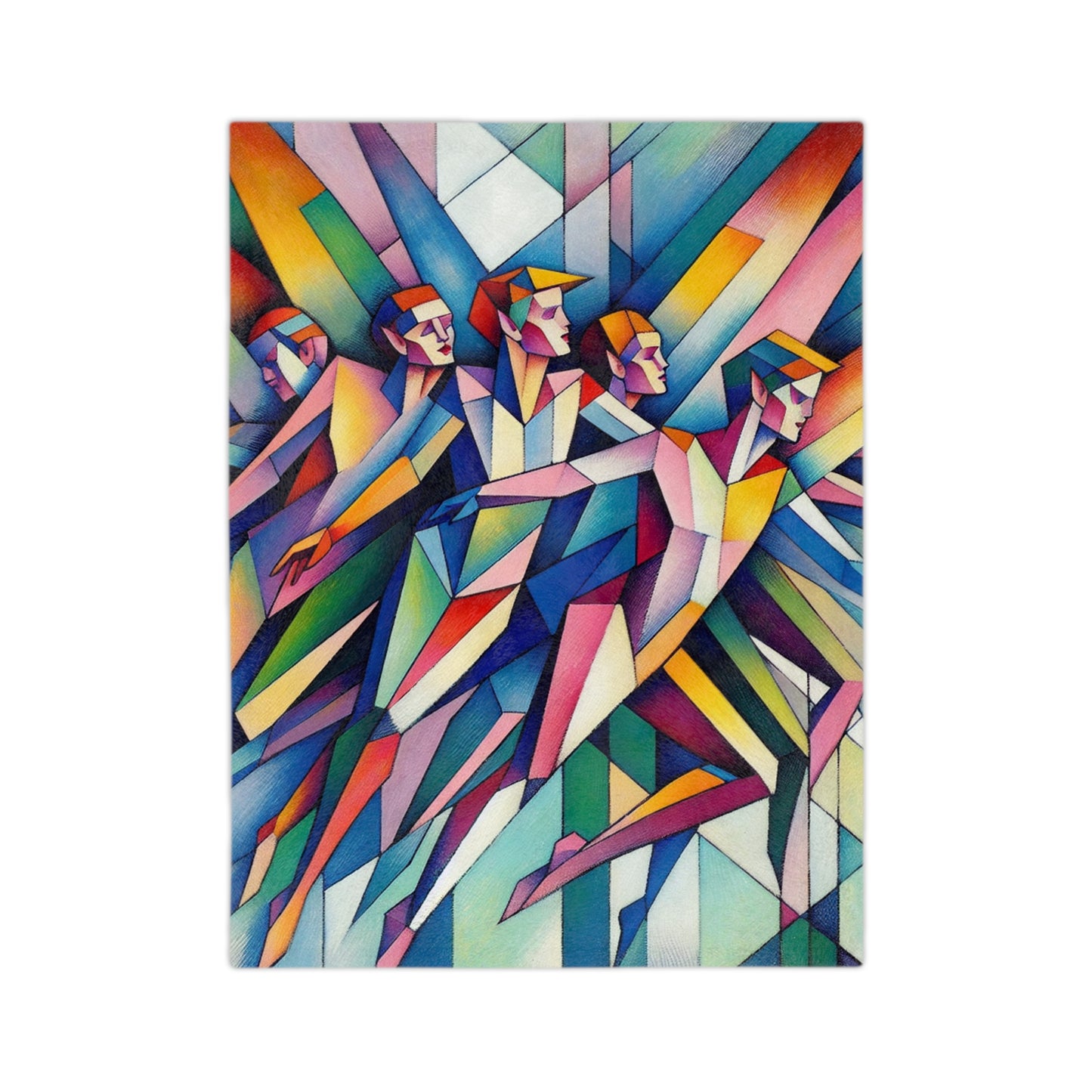 Picasso's Pixies Velveteen Microfiber Blanket