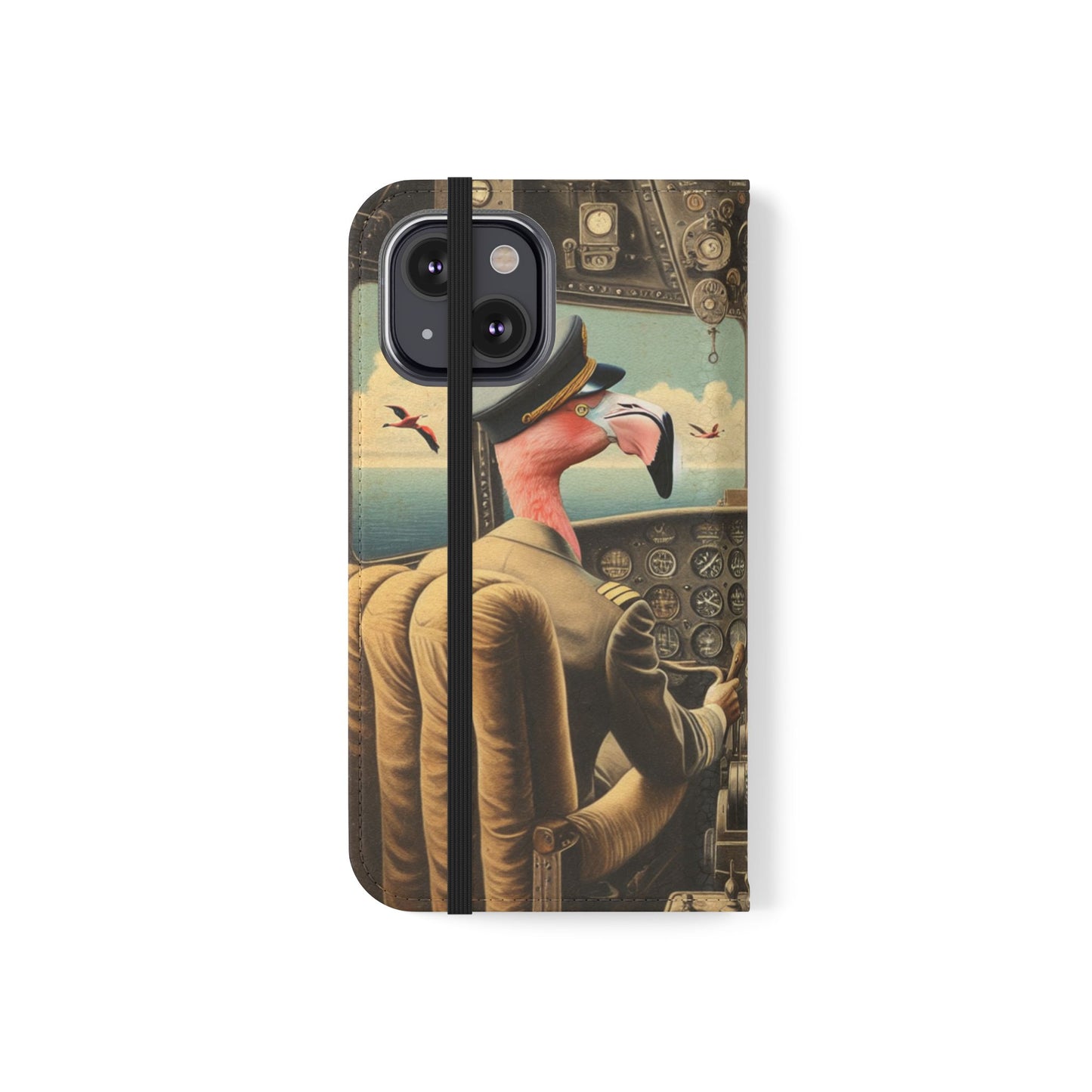Flamingo Flight Deck Flip Case - iPhone/Galaxy