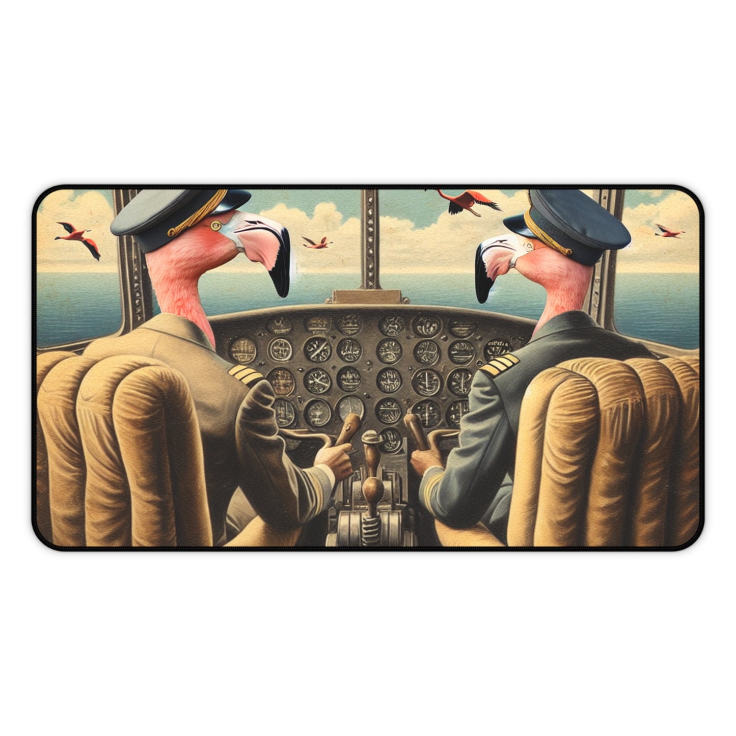 Flamingo Flight Deck Desk Mat