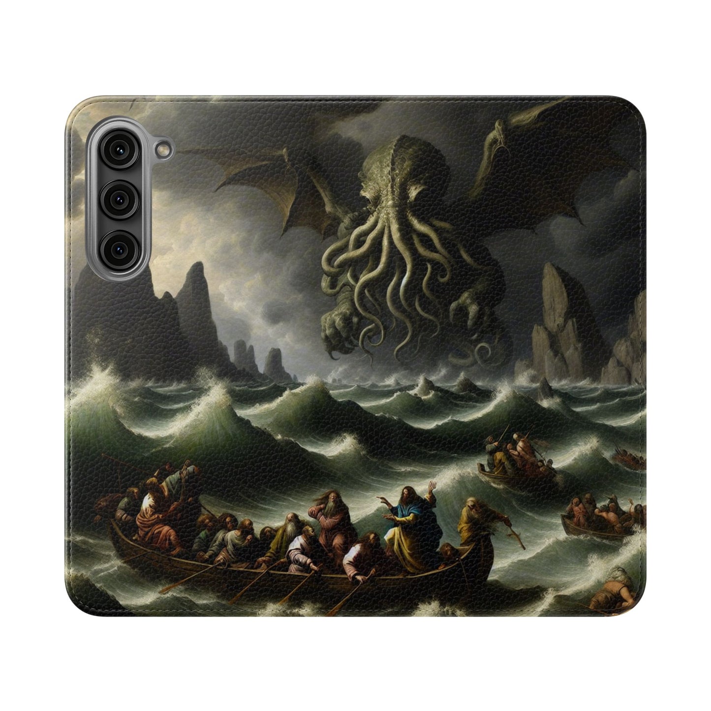 Cthulhu in the Storm Flip Cases for iPhones
