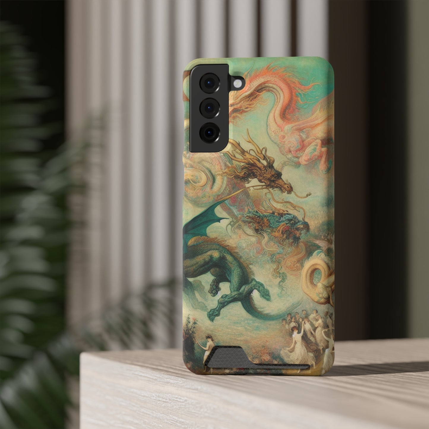 Degas Dreams of Dragons Phone Case with Card Holder - GALAXY