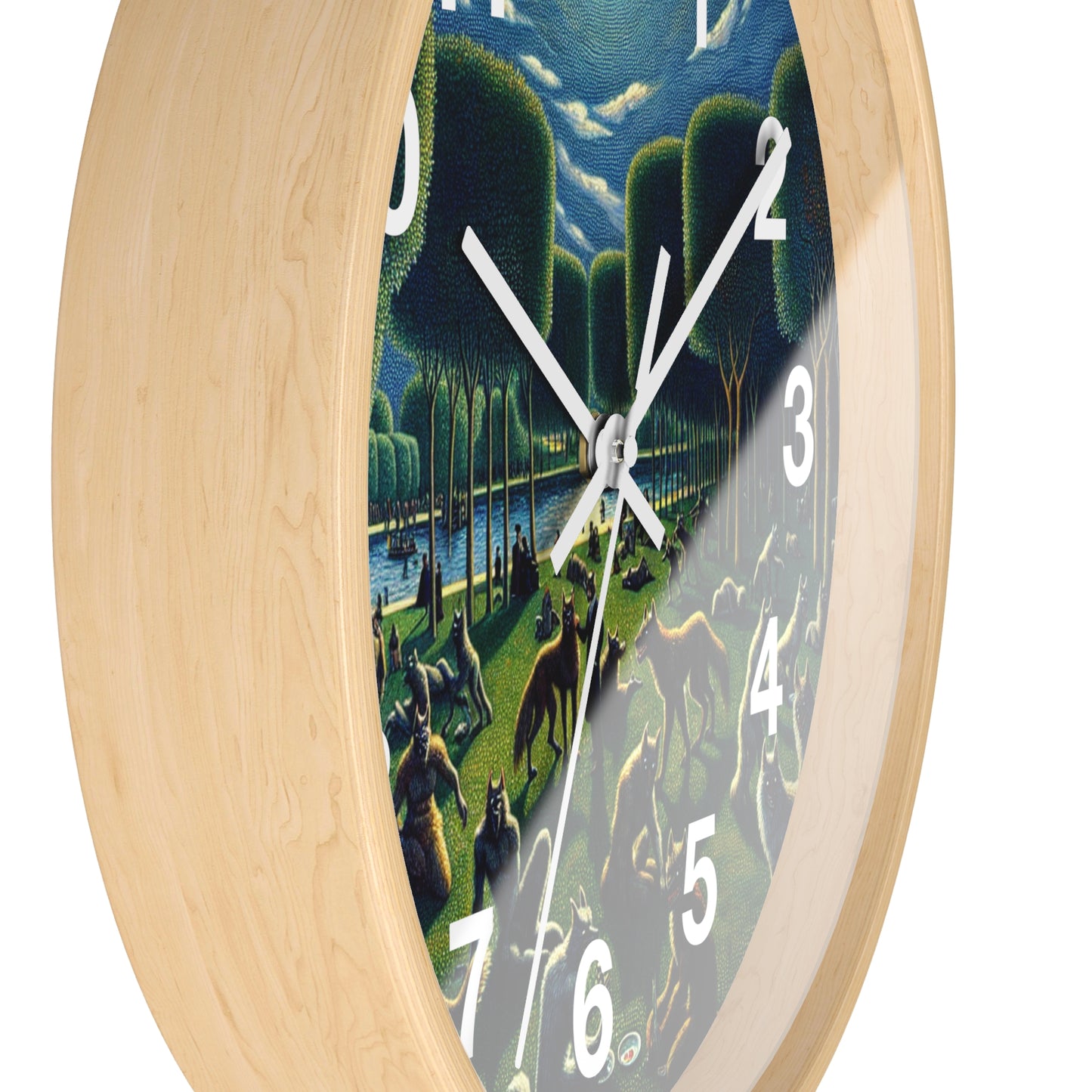 Werewolves at the Waterfront Wall Clock