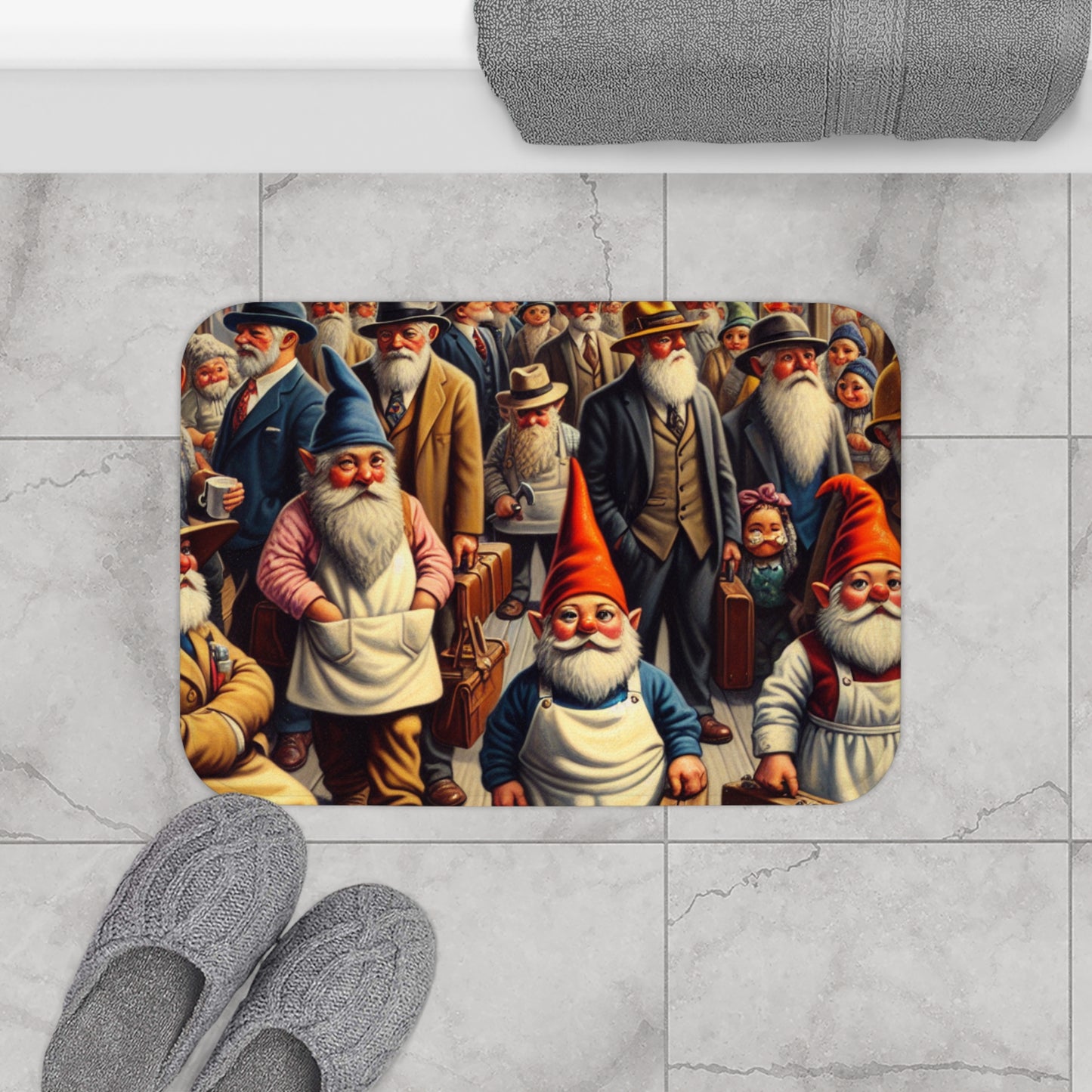 The Gnome-mute Home Bath Mat