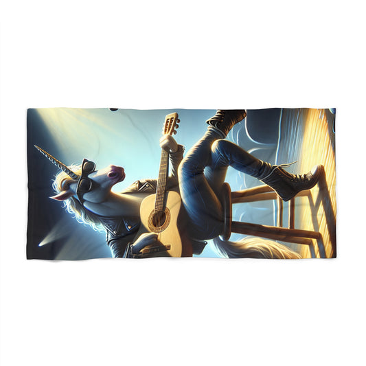 Unicorn Unplugged Beach Towel