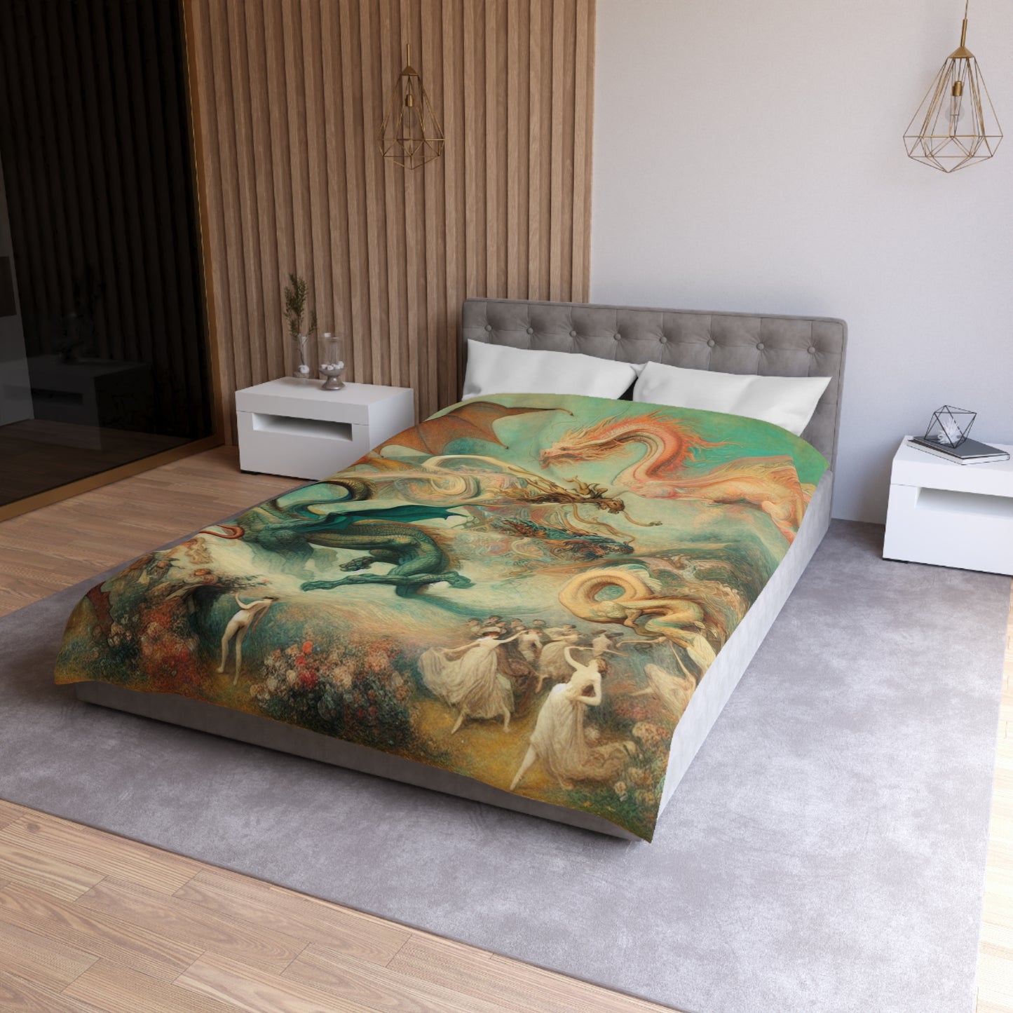 Degas Dreams of Dragons Microfiber Duvet Cover