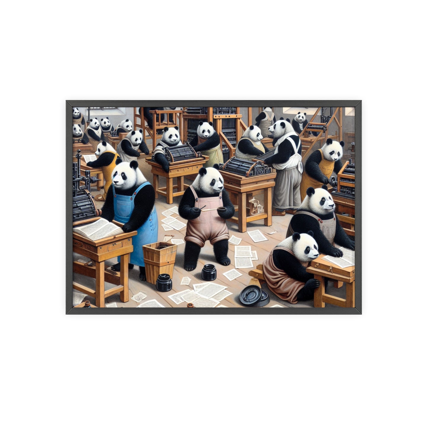 Framed Printing Pandamonium Poster