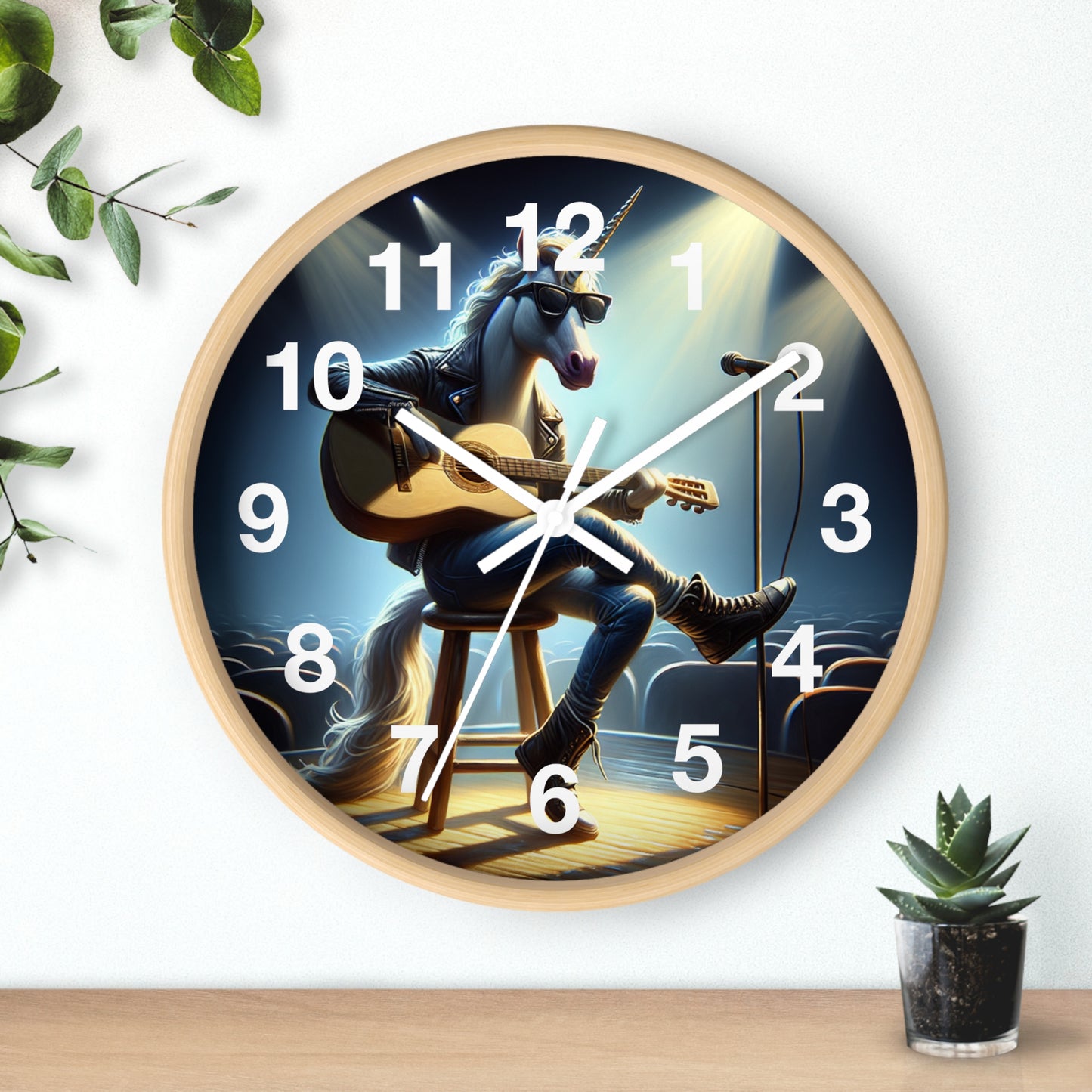 Unicorn Unplugged Wall Clock