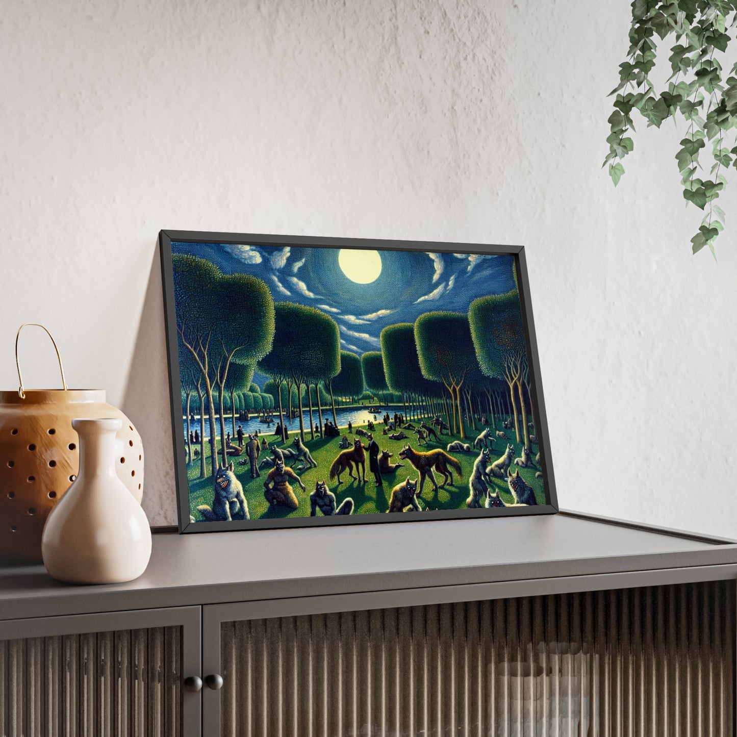 Framed Werewolves at the Waterfront Poster