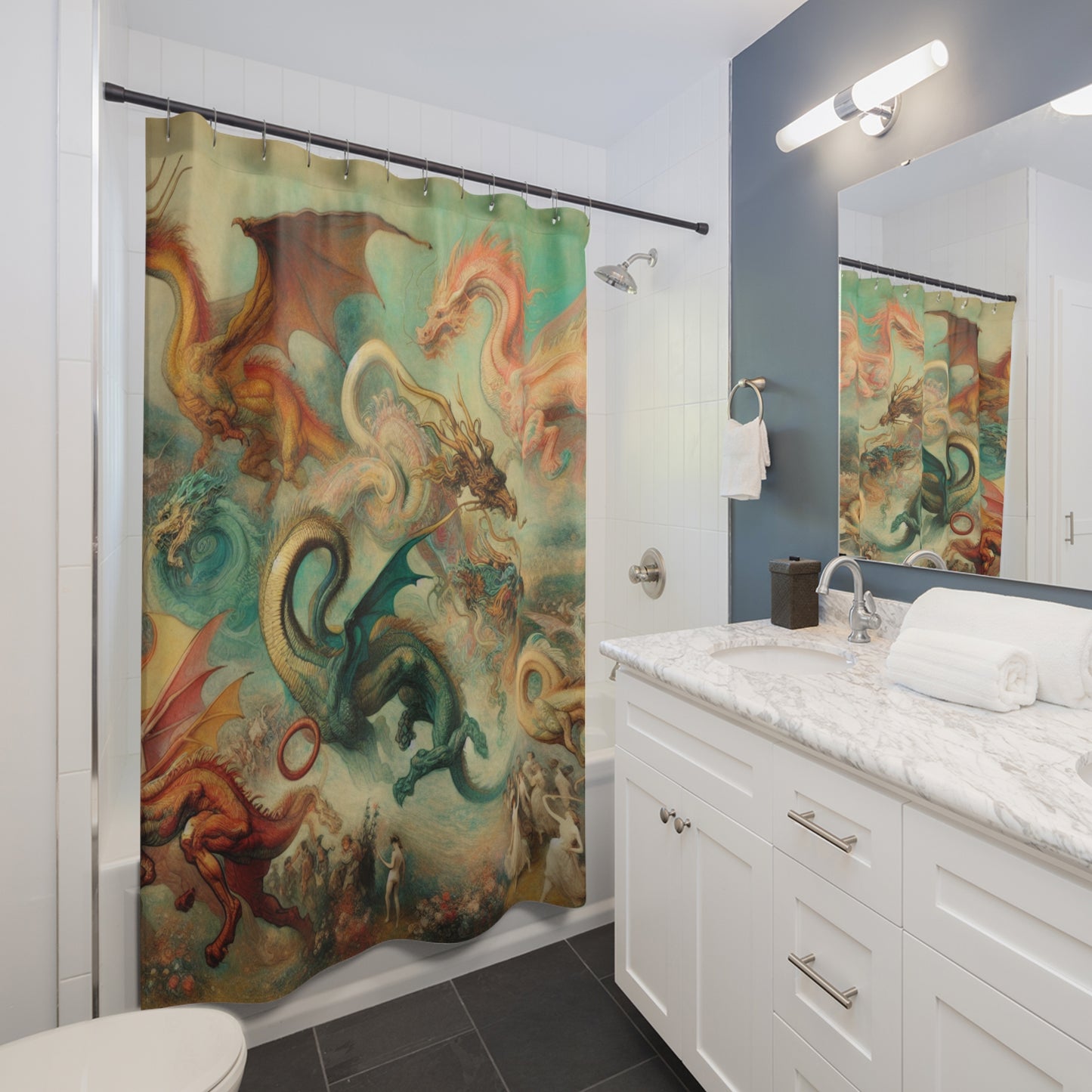 Degas Dreams of Dragons Shower Curtain