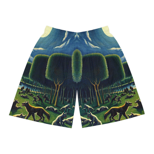 Werewolves at the Waterfront Basketball Shorts