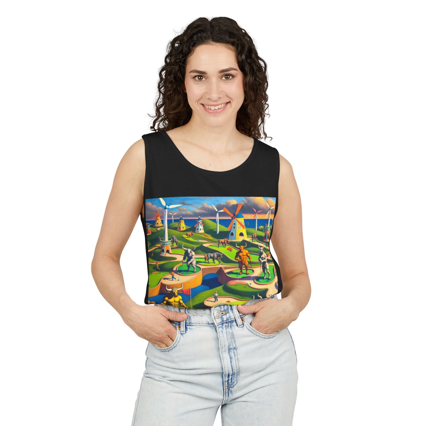 Mini-taur Golf Unisex Tank Top