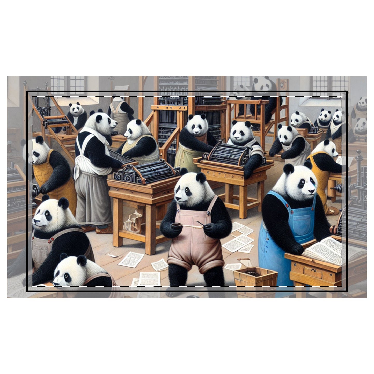 Printing Pandamonium Microfiber Pillowcase