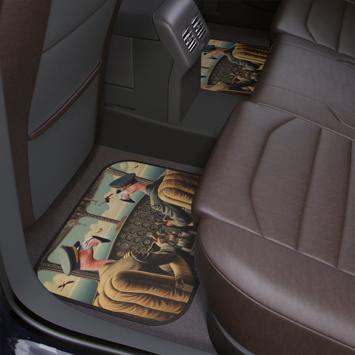 Flamingo Flight Deck Car Floor Mat