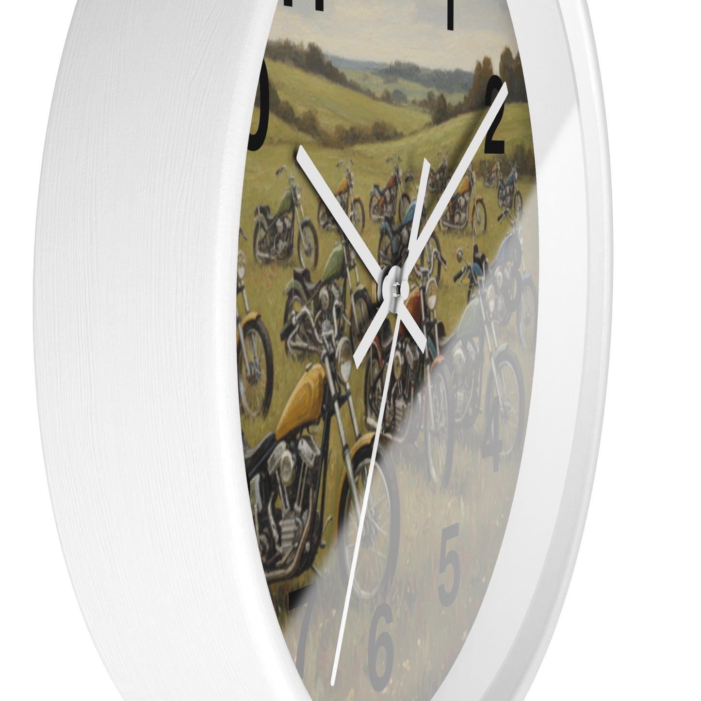 Wild Motorcycles Wall Clock