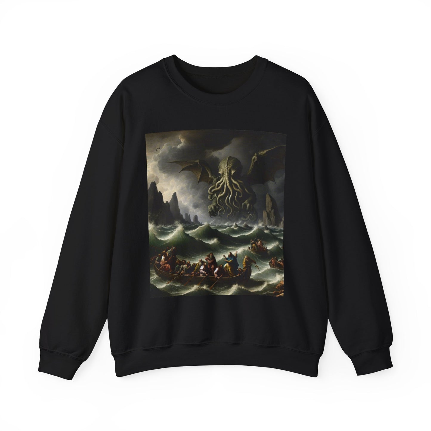 Cthulhu in the Storm Crewneck Sweatshirt