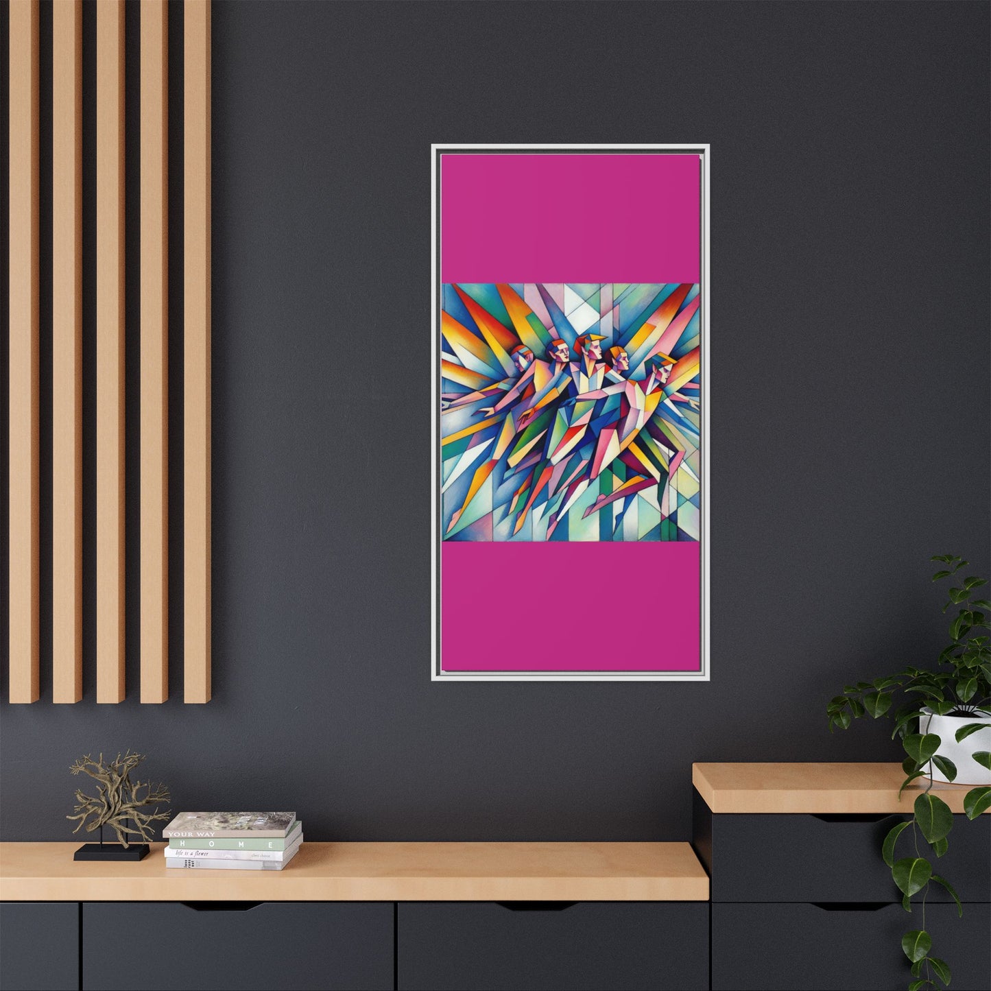 Picasso's Pixies Canvas, Framed (Multi-color)