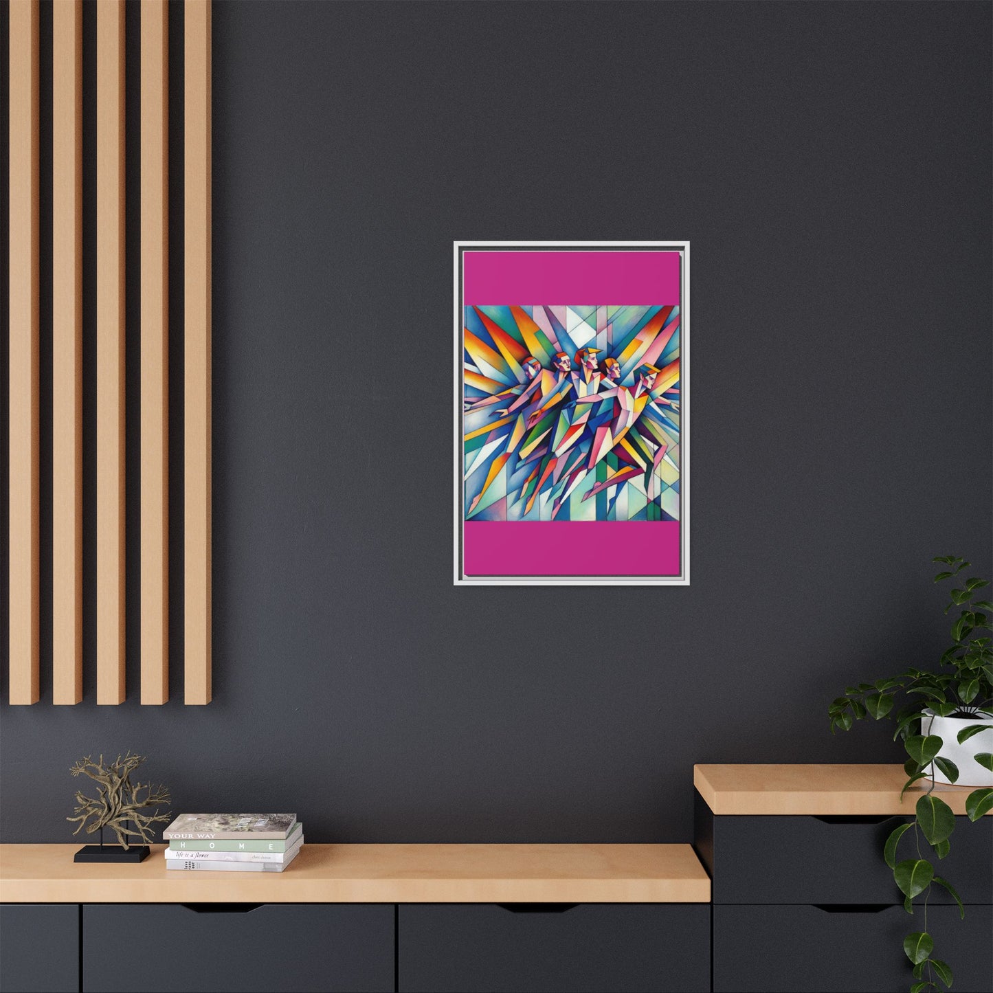 Picasso's Pixies Canvas, Framed (Multi-color)