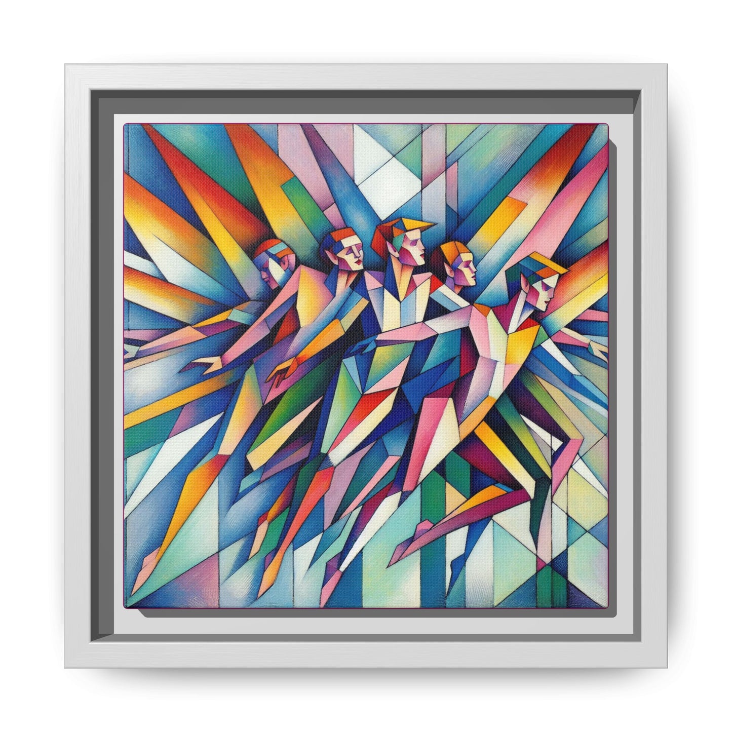 Picasso's Pixies Canvas, Framed (Multi-color)