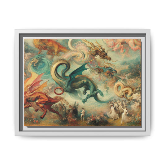 Degas Dreams of Dragons Canvas, Framed (Multi-color)