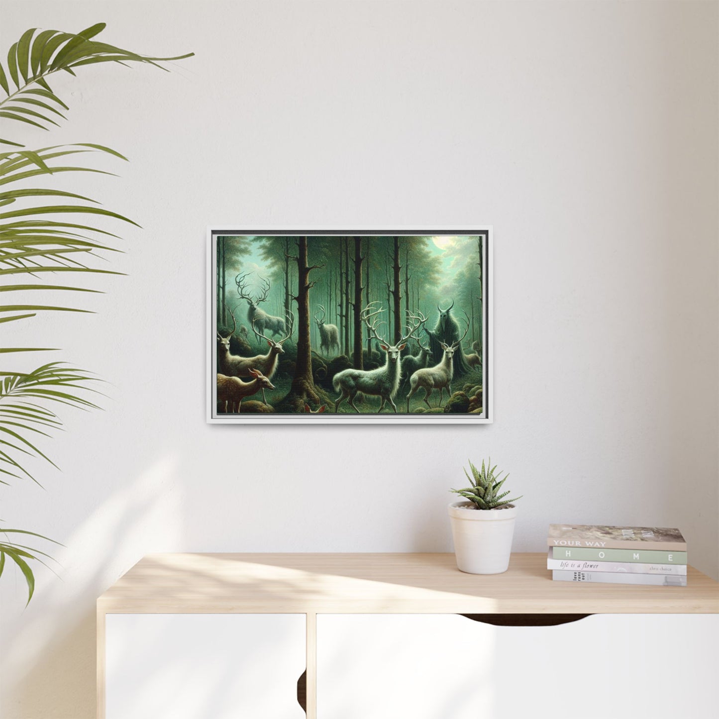 Wendigo Shepherd Canvas, Framed (Multi-color)