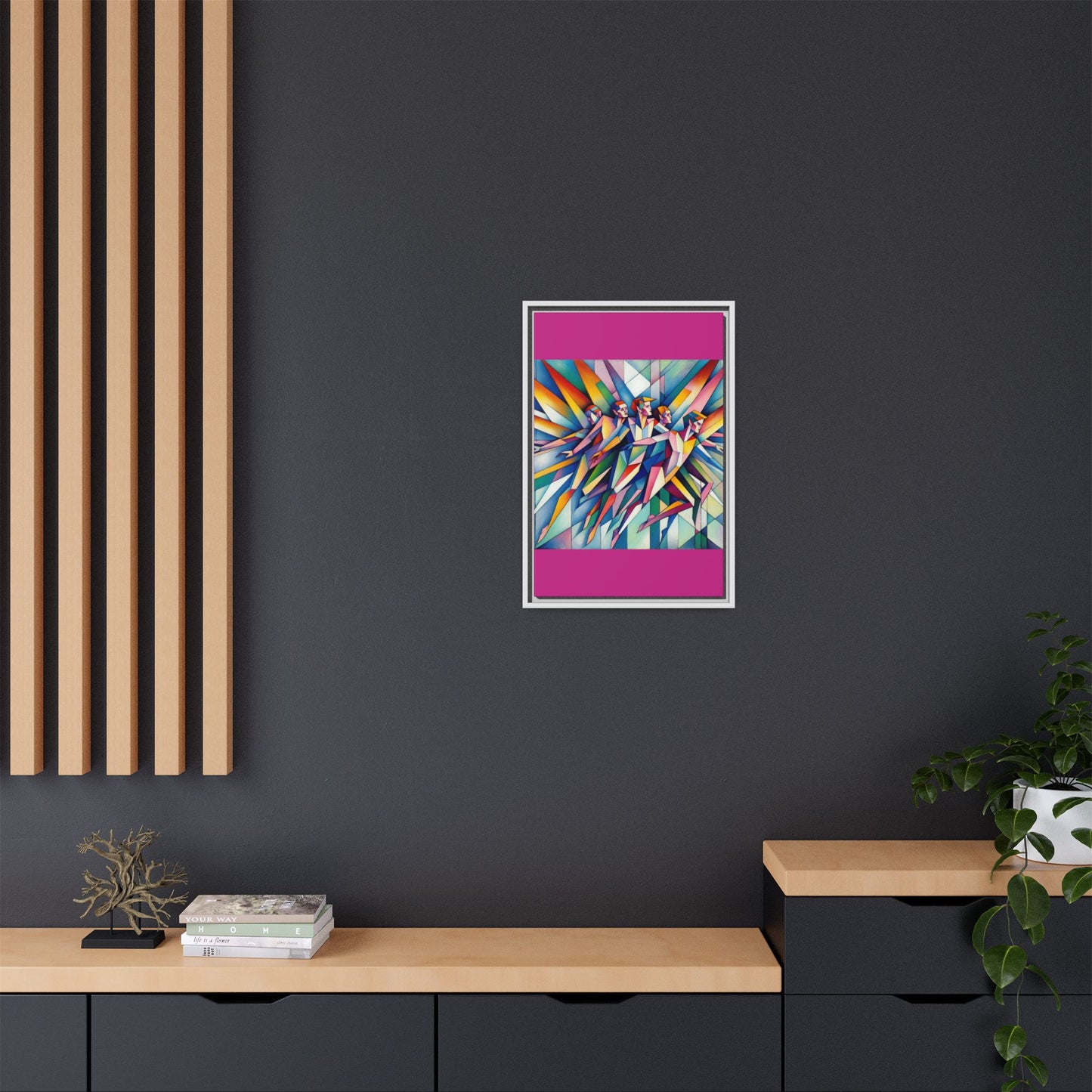 Picasso's Pixies Canvas, Framed (Multi-color)