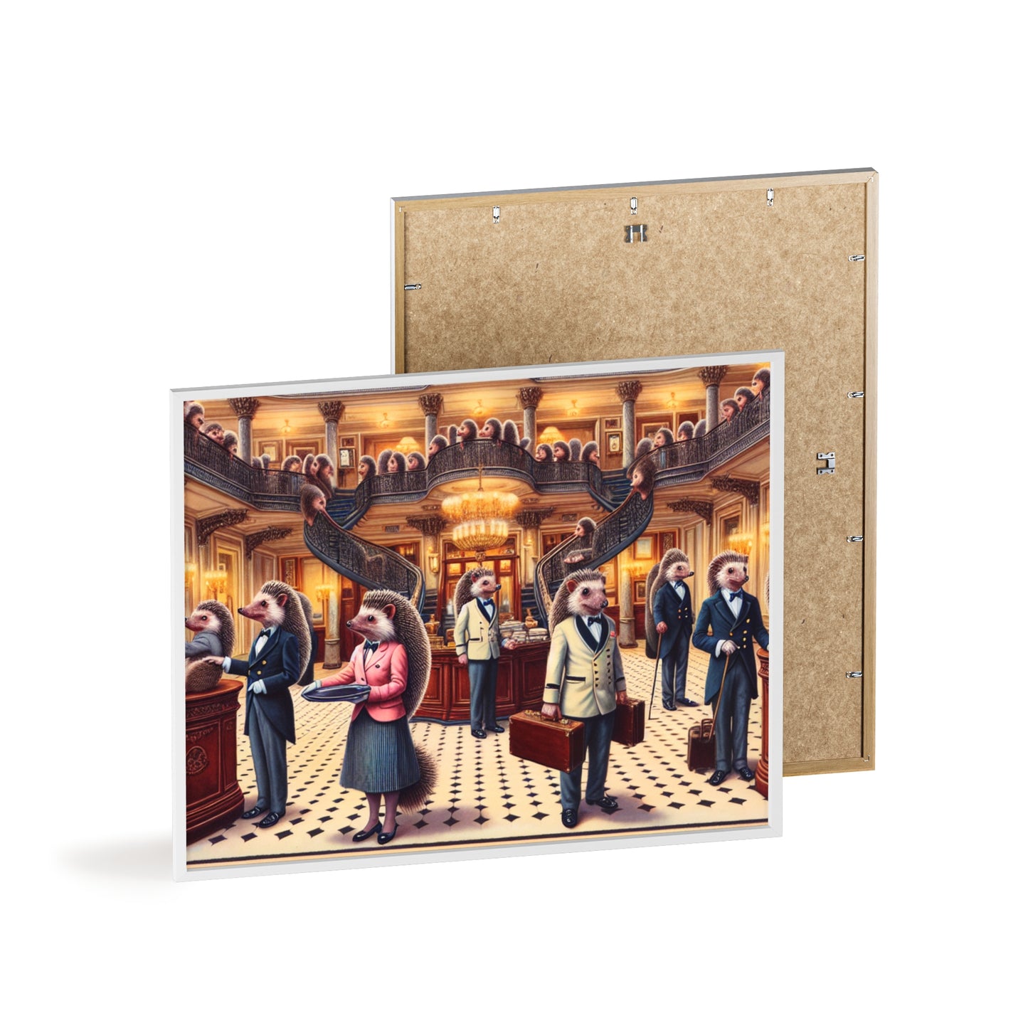 Framed Hedgehog Hotel Poster