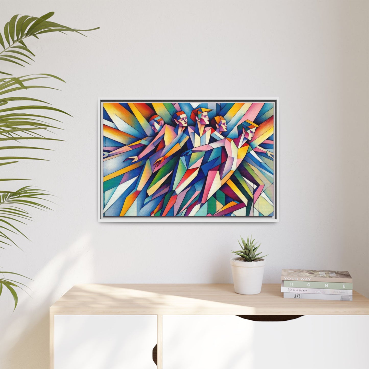 Picasso's Pixies Canvas, Framed (Multi-color)