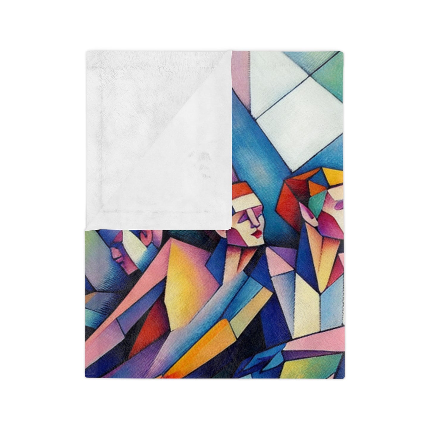 Picasso's Pixies Velveteen Microfiber Blanket