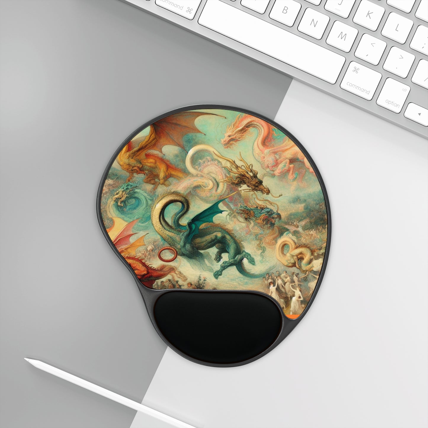 Degas Dreams of Dragons Mouse Pad with Wrist Rest