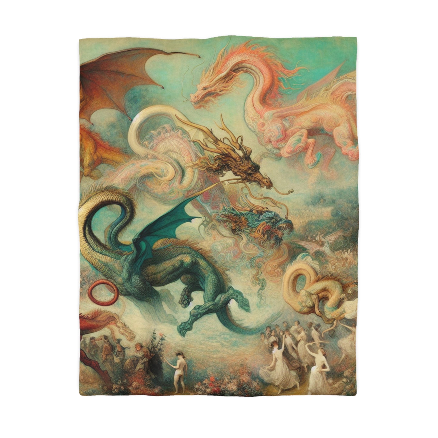 Degas Dreams of Dragons Microfiber Duvet Cover