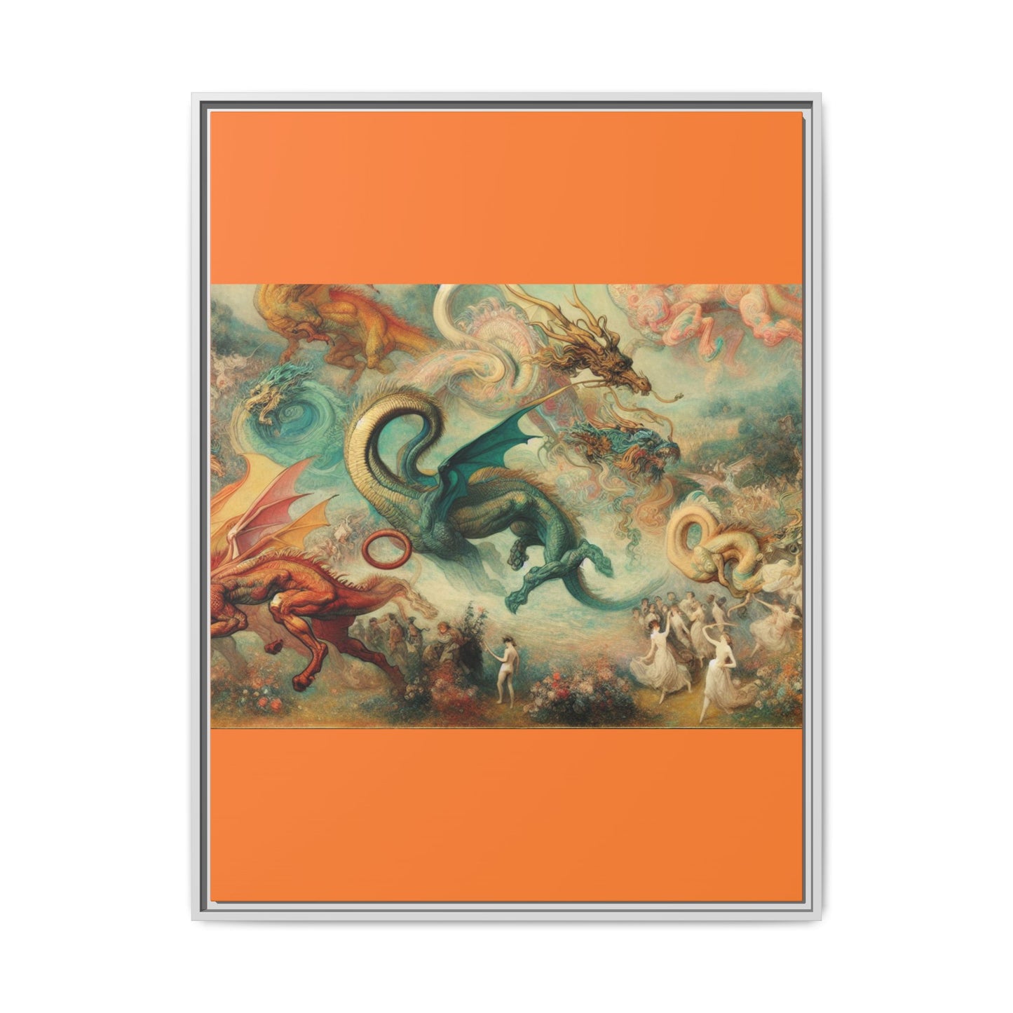 Degas Dreams of Dragons Canvas, Framed (Multi-color)
