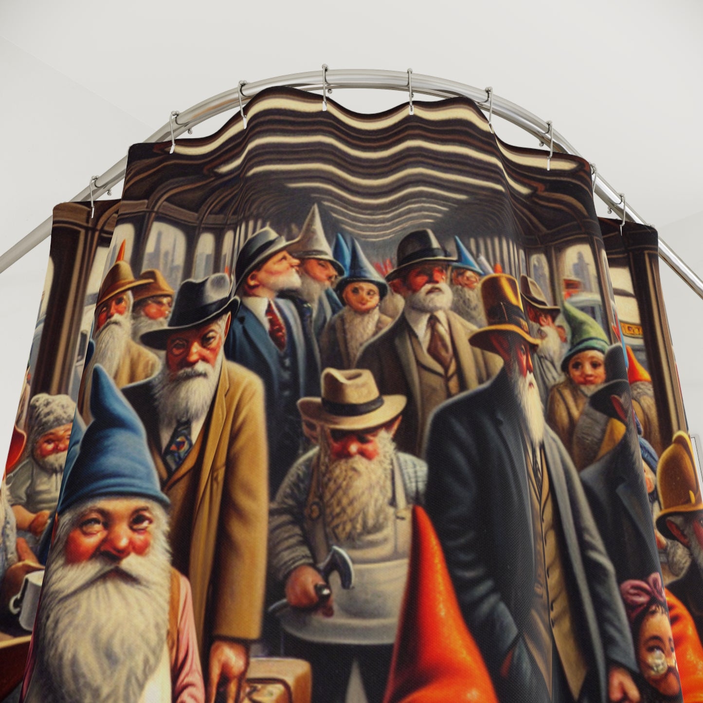 The Gnome-mute Home Shower Curtain