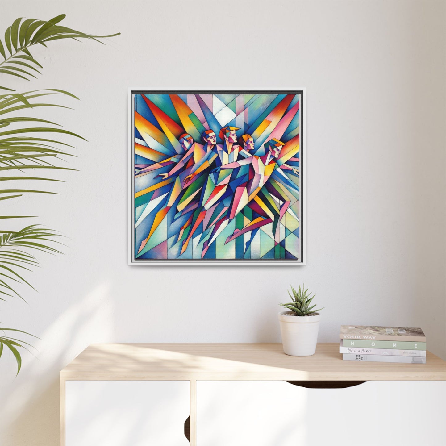 Picasso's Pixies Canvas, Framed (Multi-color)