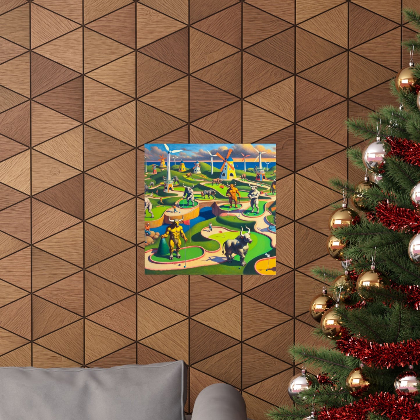 Mini-taur Golf Poster