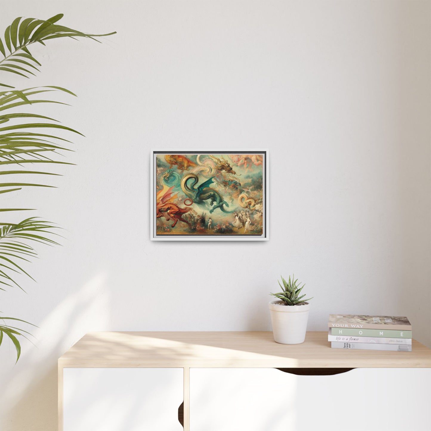 Degas Dreams of Dragons Canvas, Framed (Multi-color)