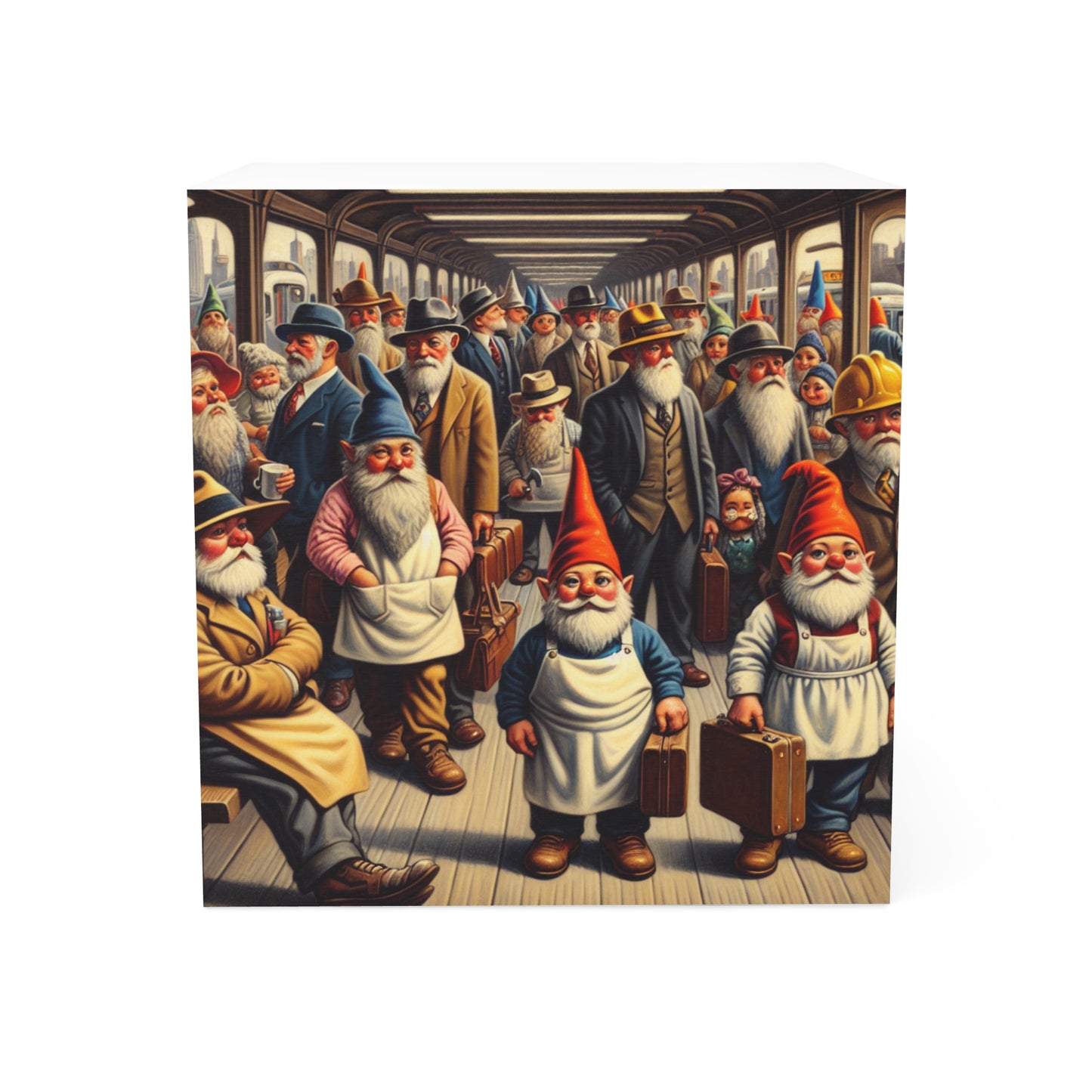 The Gnome-mute Home Post It Note Cube