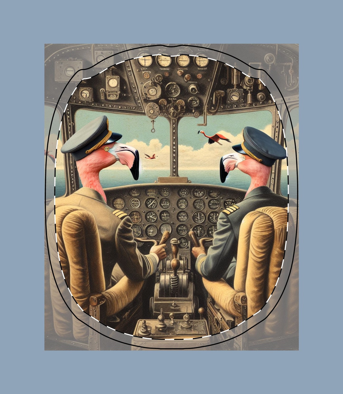 Flamingo Flight Deck AirPod Max Case