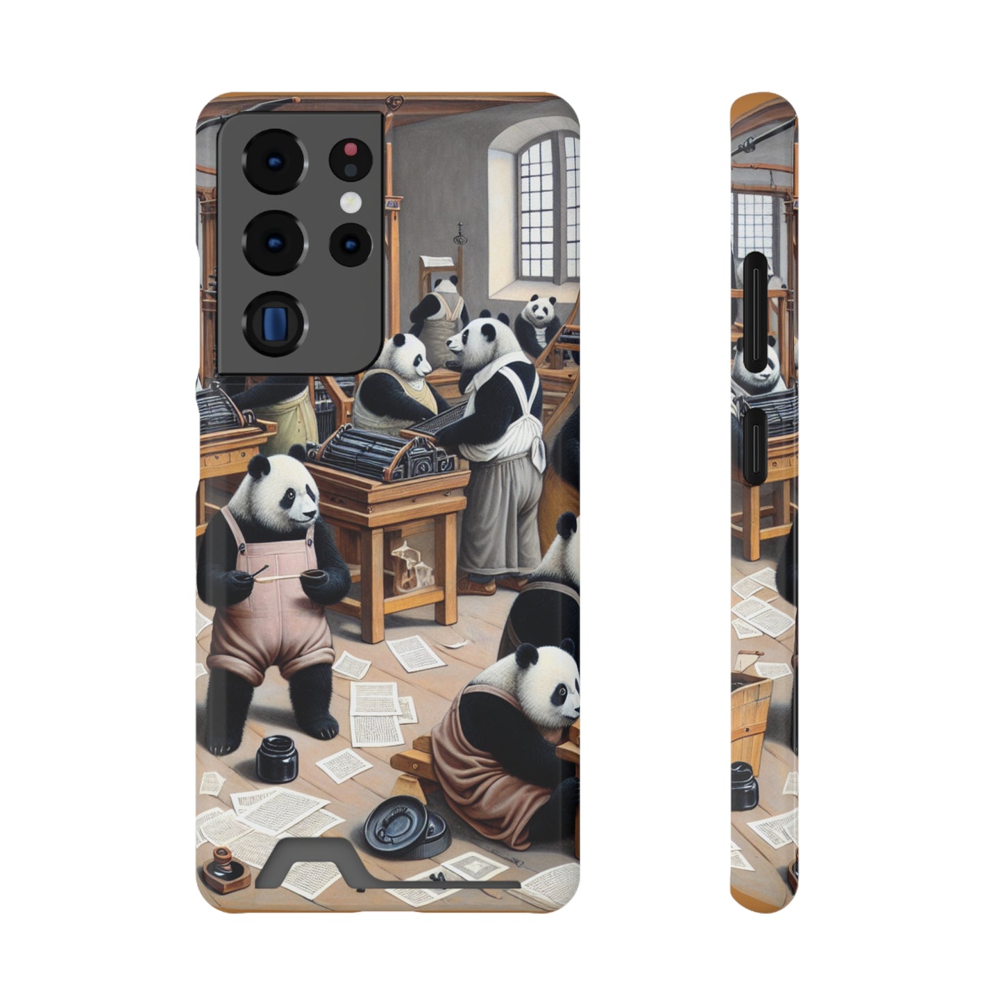 Printing Pandamonium Phone Case with Card Holder - GALAXY