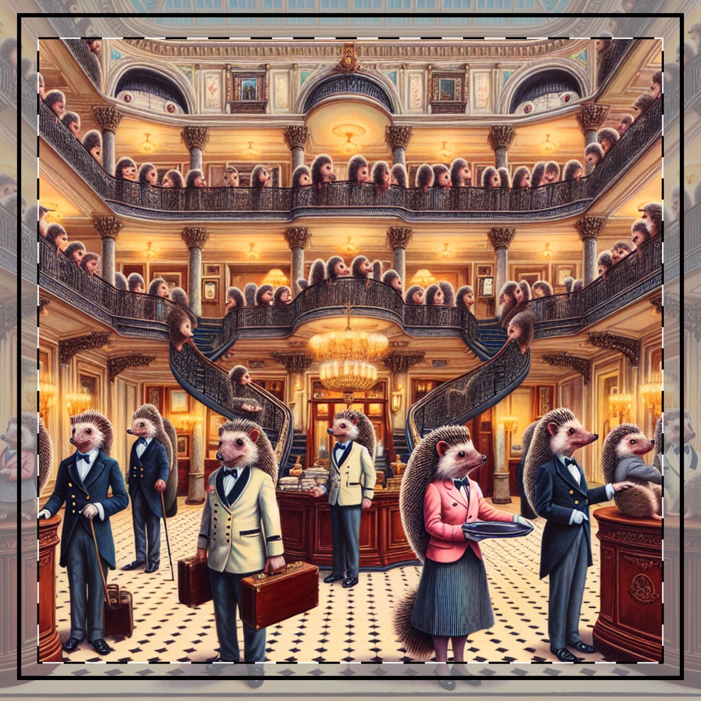 Hedgehog Hotel Throw Pillow