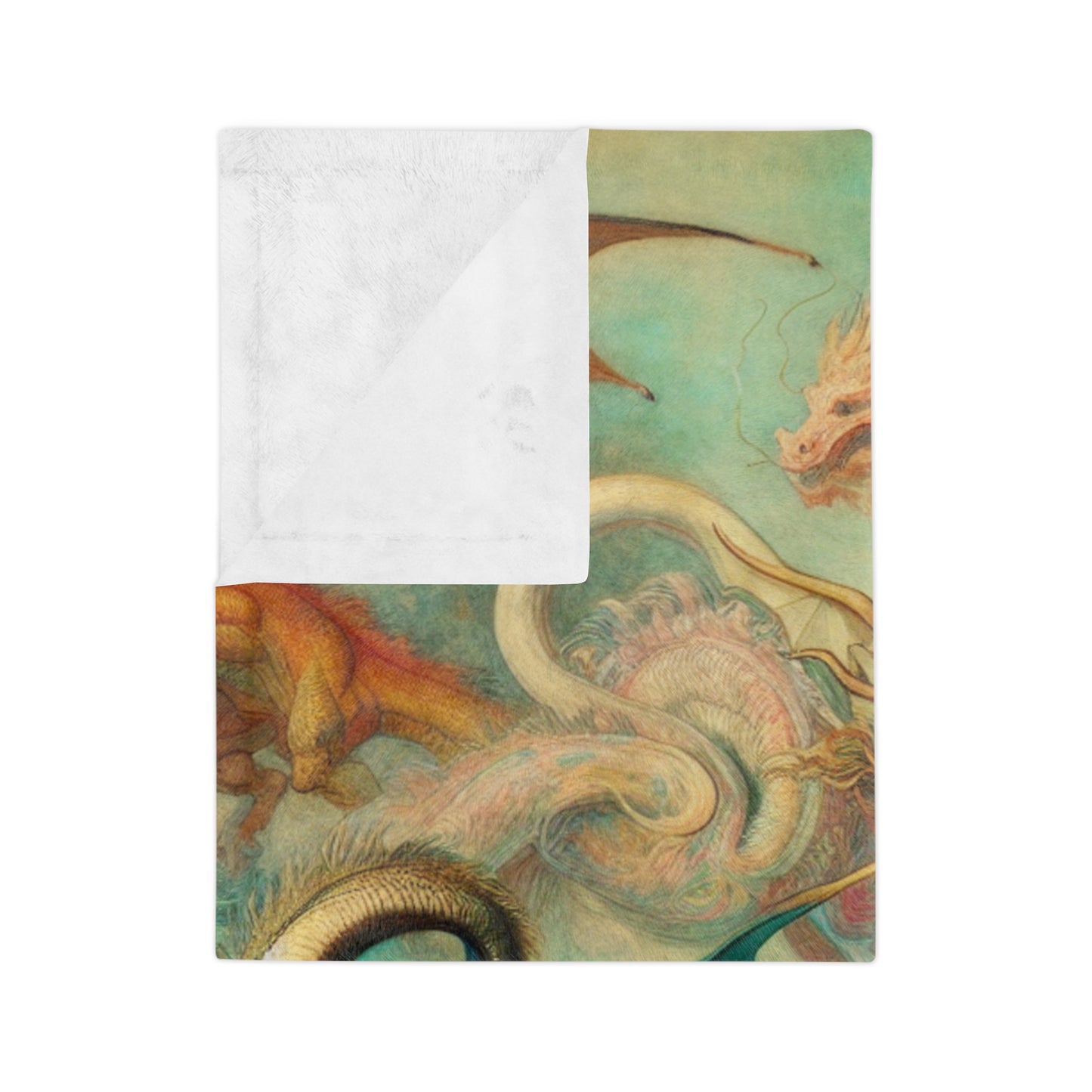 Degas Dreams of Dragons Velveteen Microfiber Blanket
