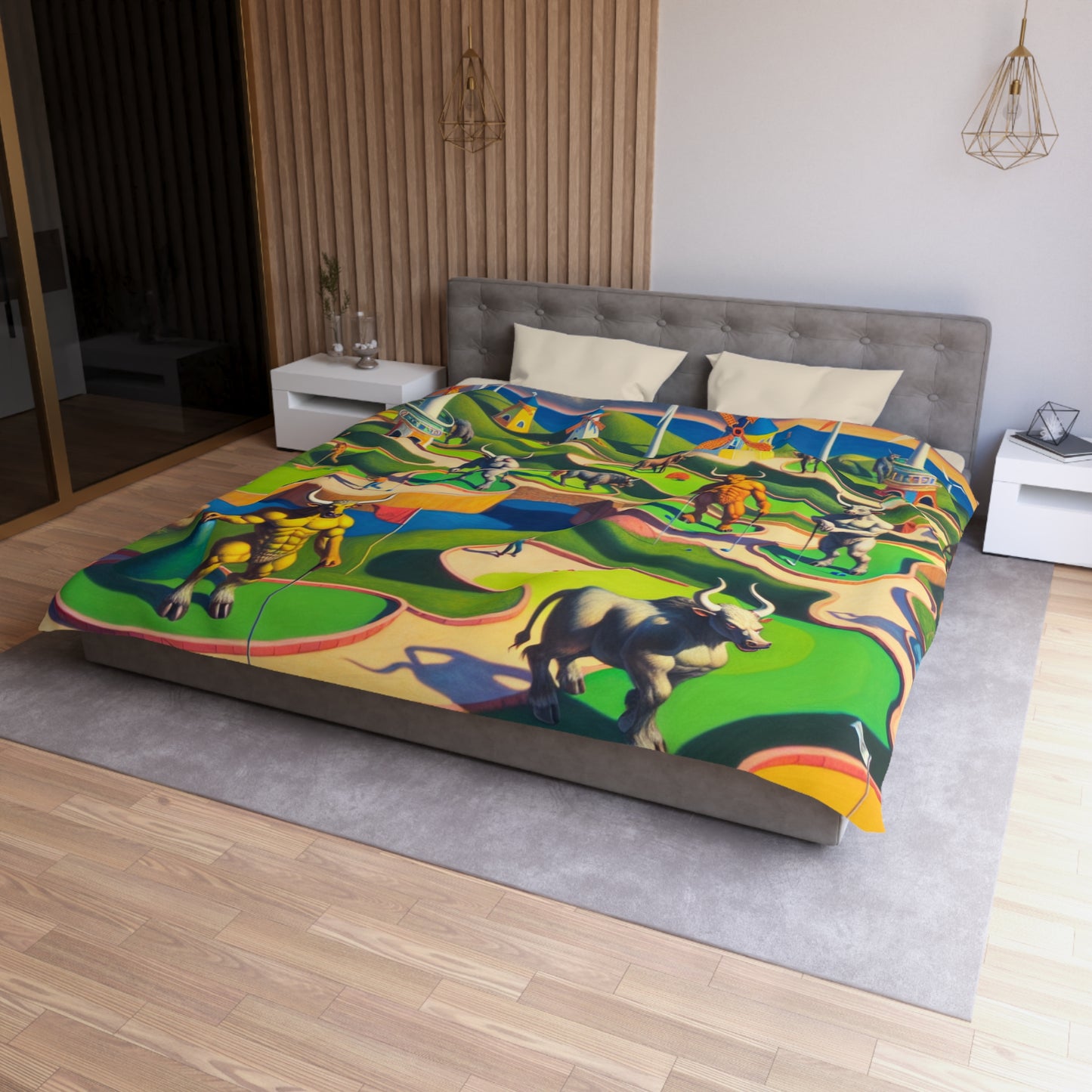 Mini-taur Golf Microfiber Duvet Cover