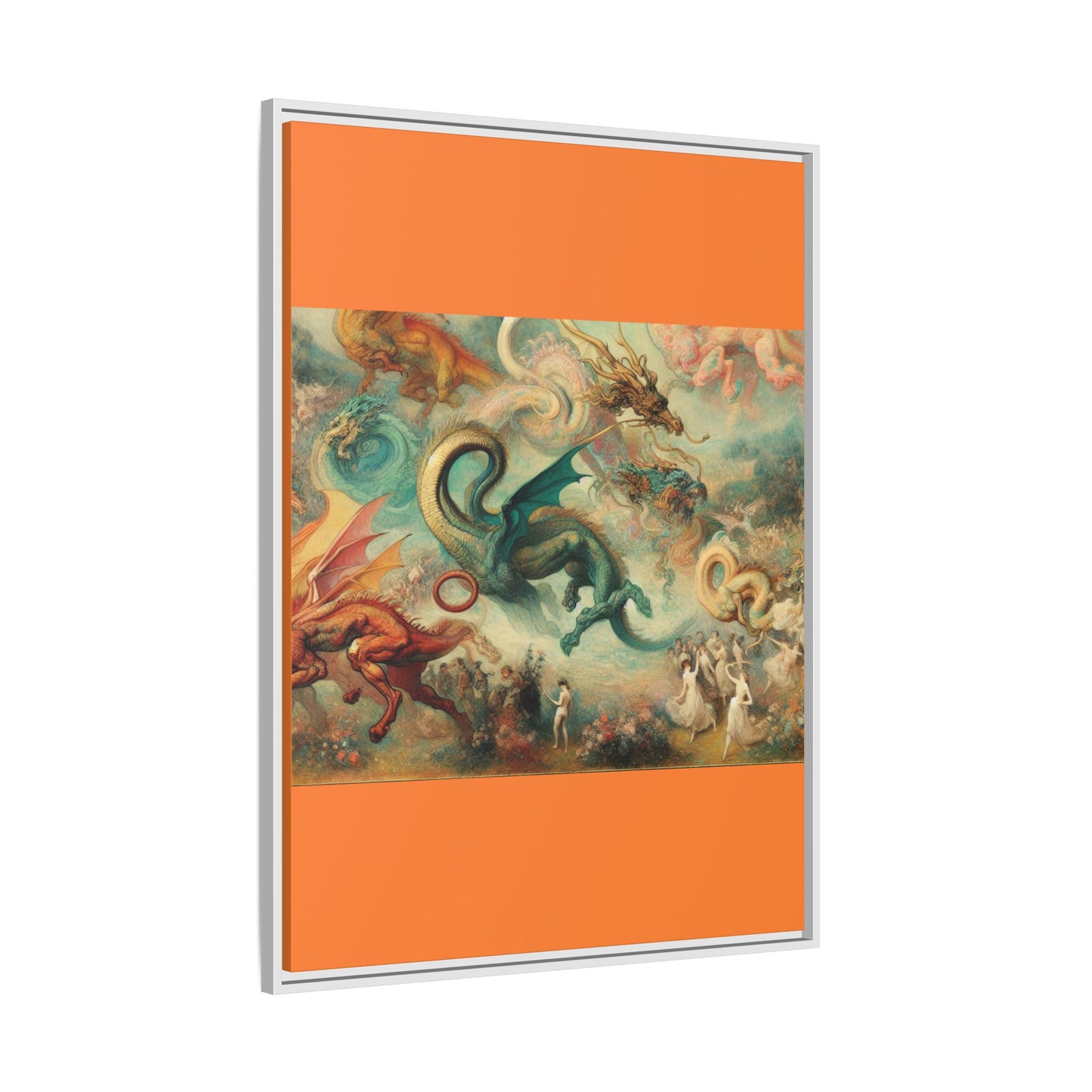 Degas Dreams of Dragons Canvas, Framed (Multi-color)