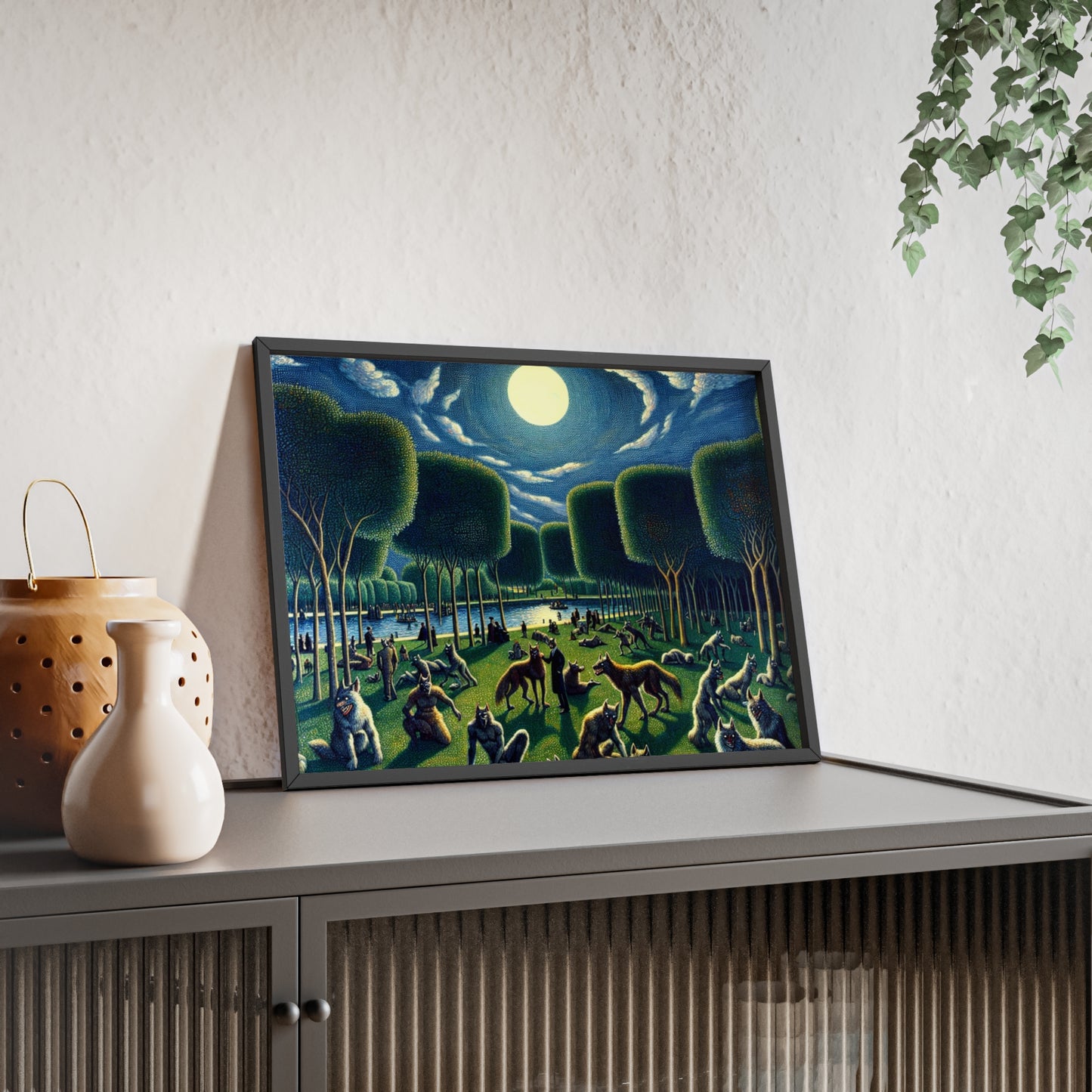 Framed Werewolves at the Waterfront Poster