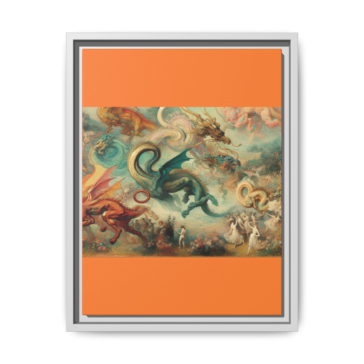 Degas Dreams of Dragons Canvas, Framed (Multi-color)