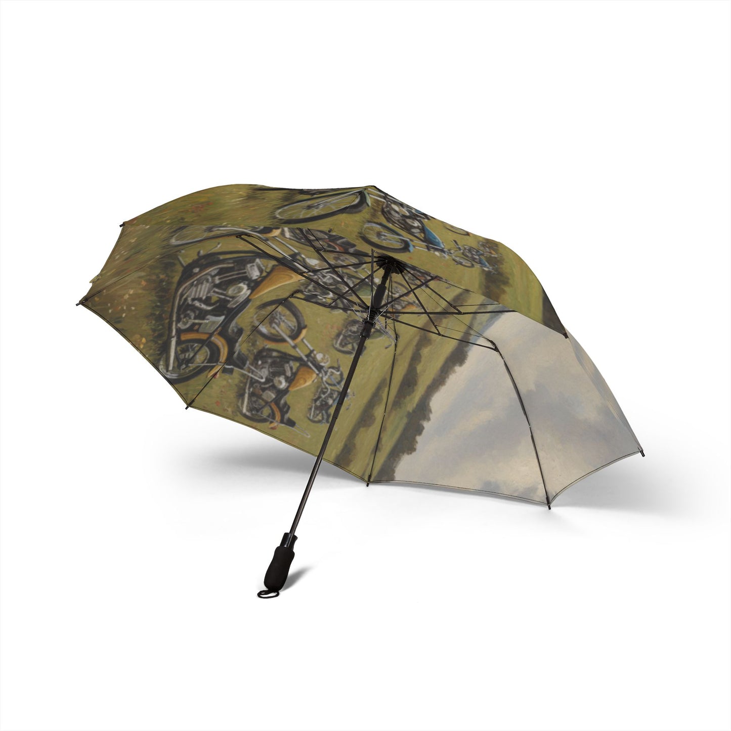 Wild Motorcycles Semi-Automatic Foldable Umbrella