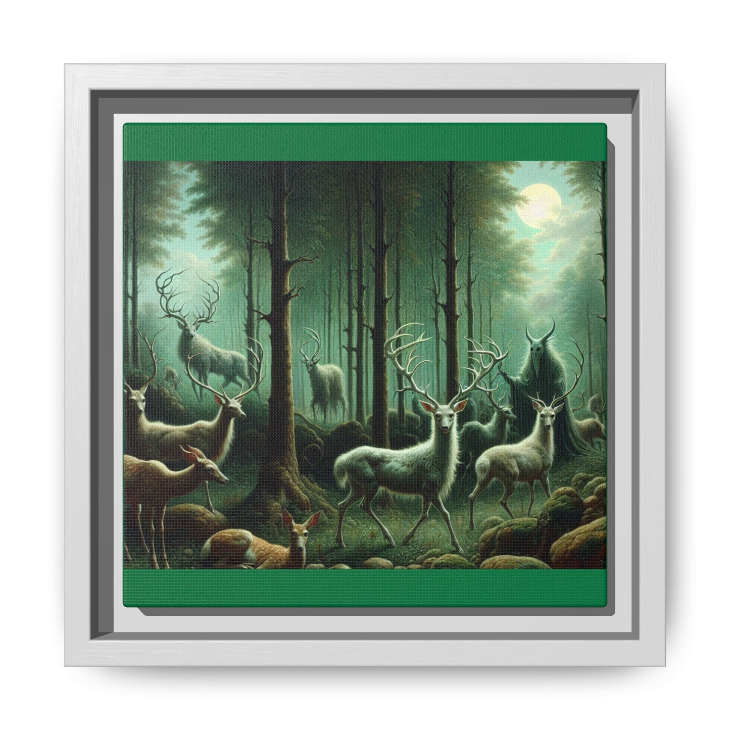 Wendigo Shepherd Canvas, Framed (Multi-color)