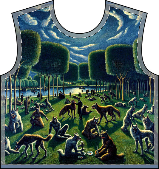 Werewolves at the Waterfront Women's All Over Print Crewneck Sweatshirt