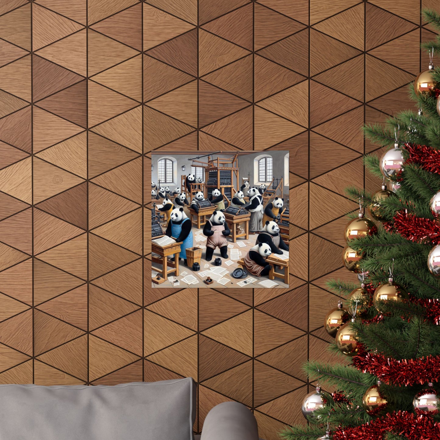 Printing Pandamonium Poster