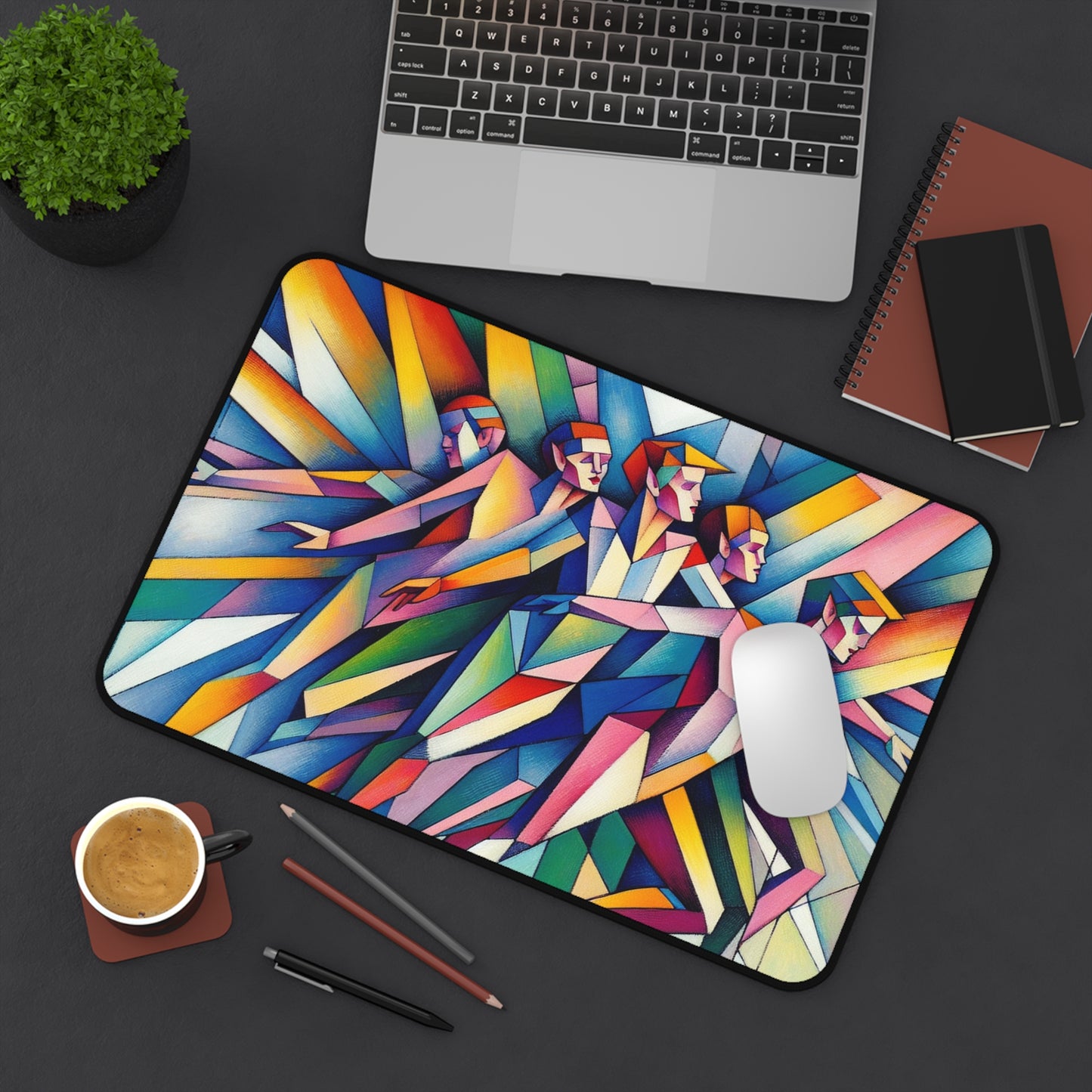 Picasso's Pixies Desk Mat