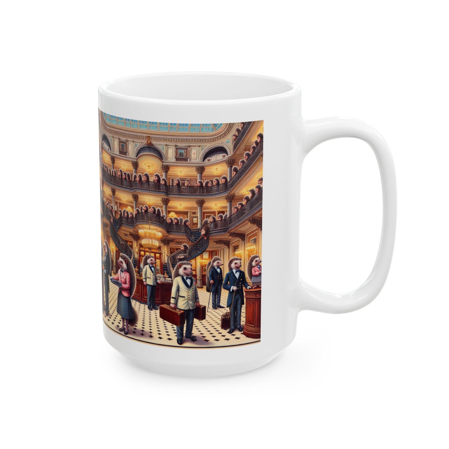 Hedgehog Hotel Ceramic Mug